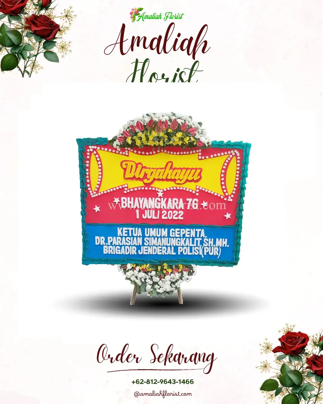 Papan Bunga HUT Ulang Tahun Bathin Iii